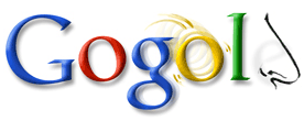 Логотип Google — Гоголю 200 лет