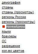 Статистика провайдеров Статистика провайдеров