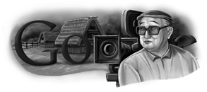 100 лет со дня рождения Акиры Куросавы - логотип Google