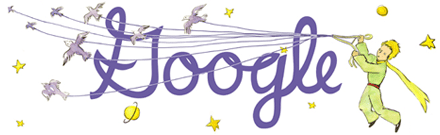110 лет со дня рождения Антуана де Сент-Экзюпери - логотип Google.