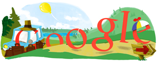 День летнего солнцестояния - логитип Google.