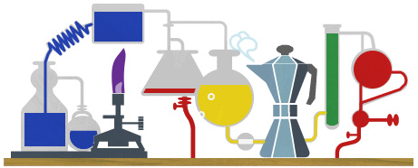 200 лет со дня рождения Роберта Бунзена — логотип Google.